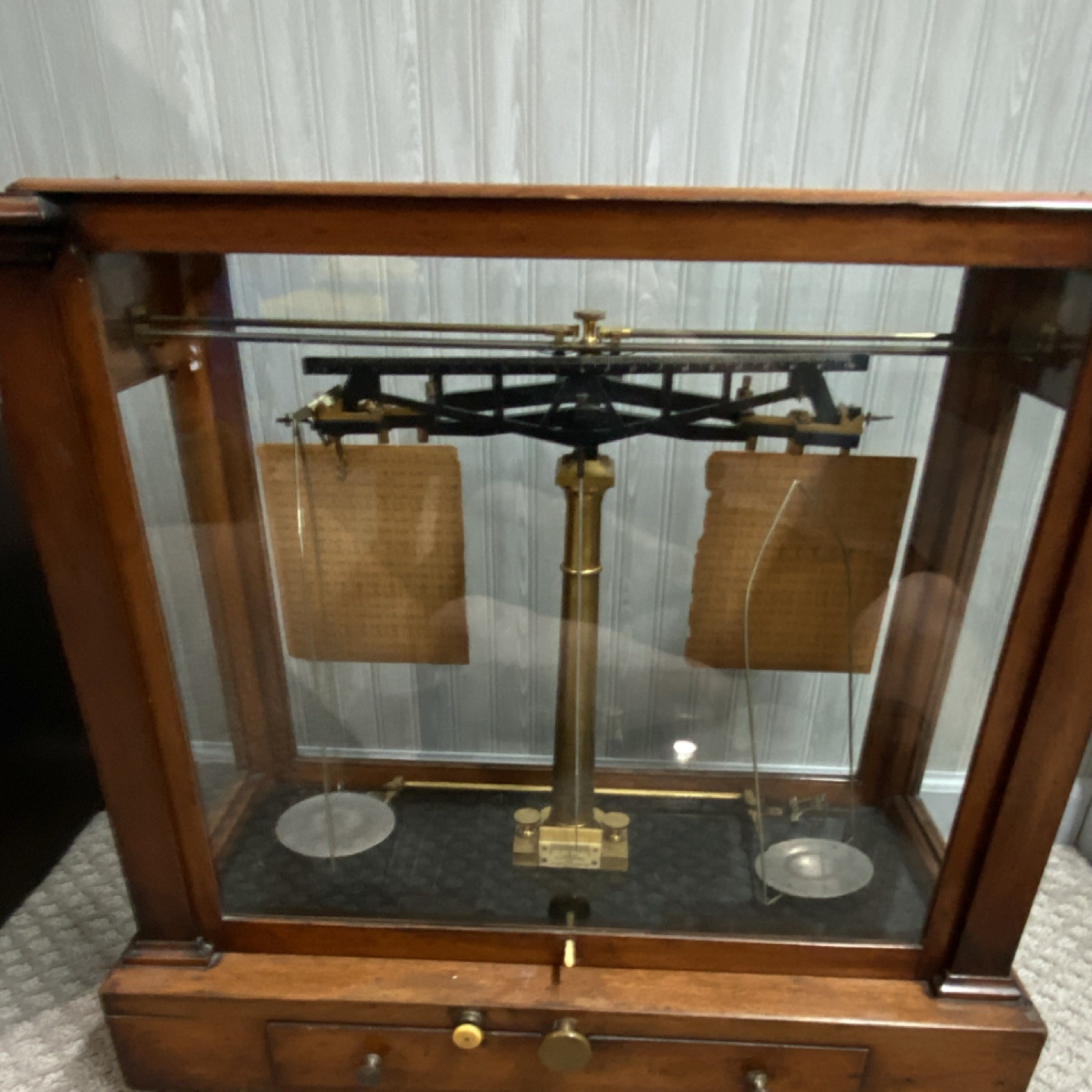 Henry Troemner Analytical Balance Scale Wood Case Scientific Lab Equipment