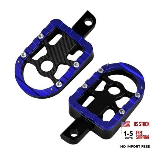 Motorcycle Front Rear Floorboard Footboard Fit For Blue Passenger Floorboards