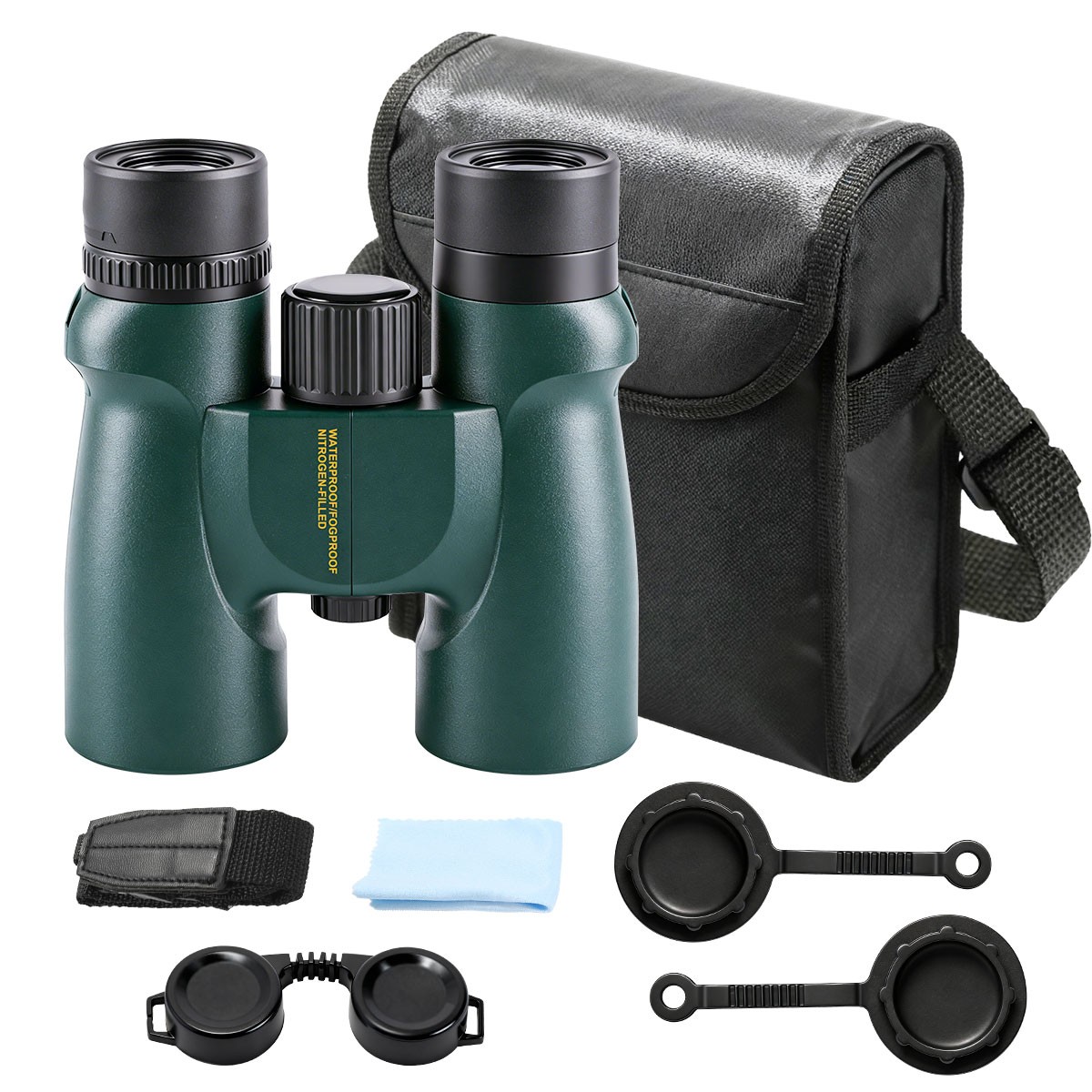 Powerful 10x42 Binoculars BAK4 HD Long Range Hunting Pro Bird Watching Telescope