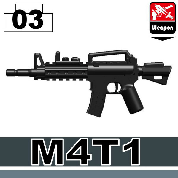 M4 Carbine Assault Rifle Compatible With Toy Brick Minifigures