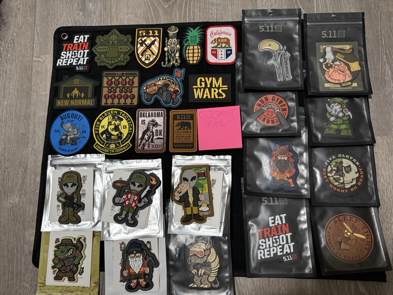 5.11 Tactical Alien POM Store  Grand Opening Patch And Patch Display Mat
