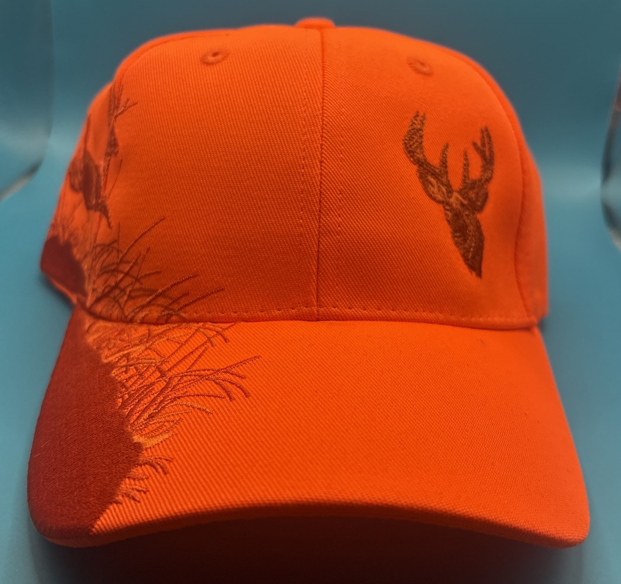DRI DUCK Wildlife Series Hat Blaze Orange Embroidered Buck Adjustable (Read) New