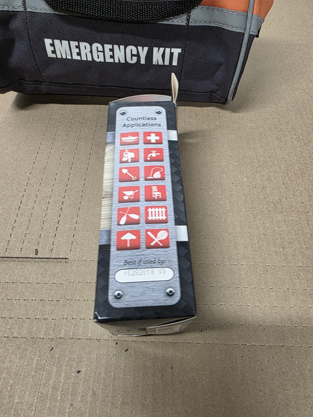 Emergency Roadside First Aid Kit - Empty Bag Only, With Fiberfix Tape