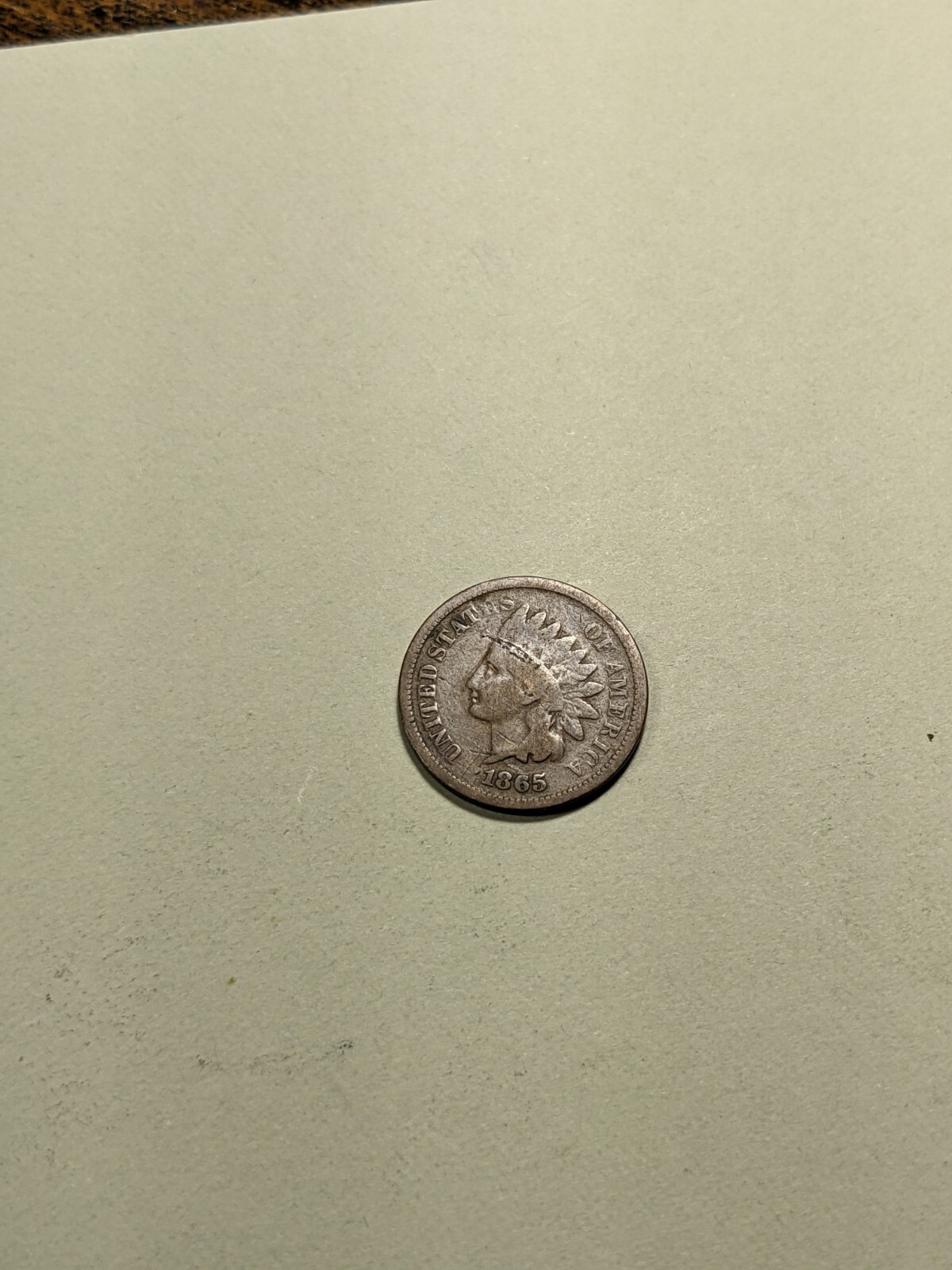 1865 Indian Cent.