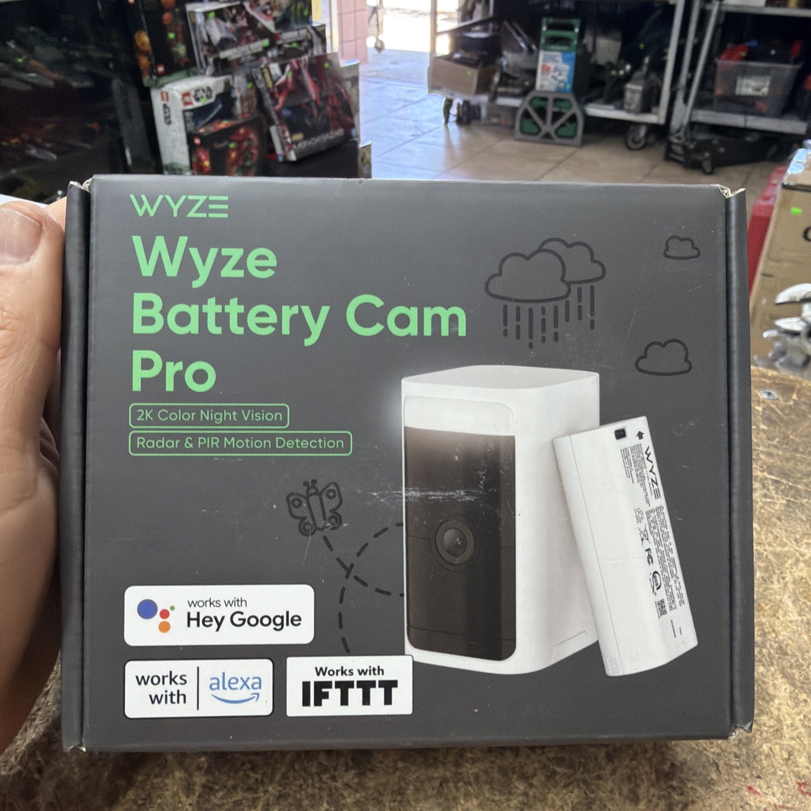 Wyze WYZECOP Battery Cam Pro Security Camera - White