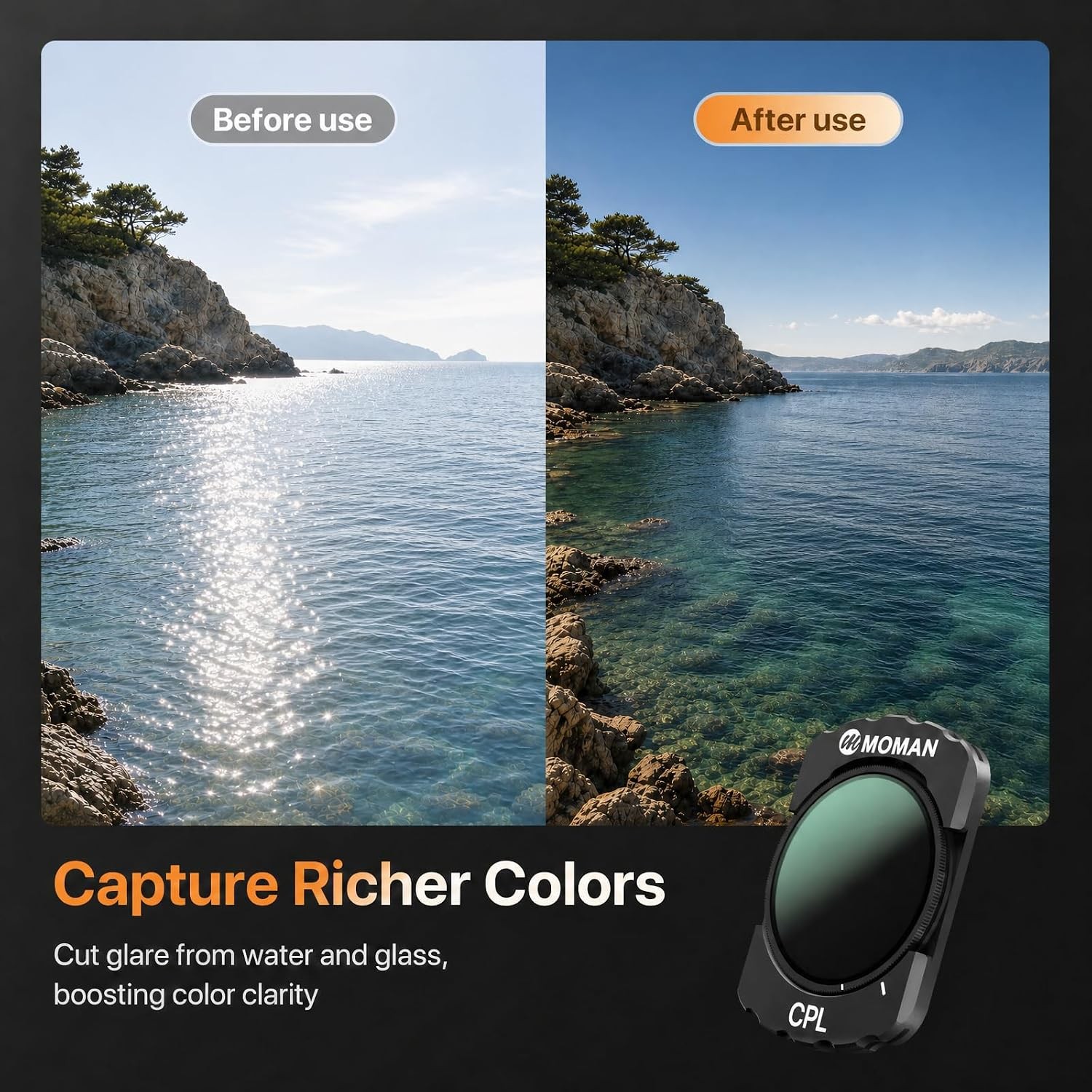 Moman Magnetic Filter Kit Cinematic Outdoor Filming For DJI Osmo Pocket 4/3