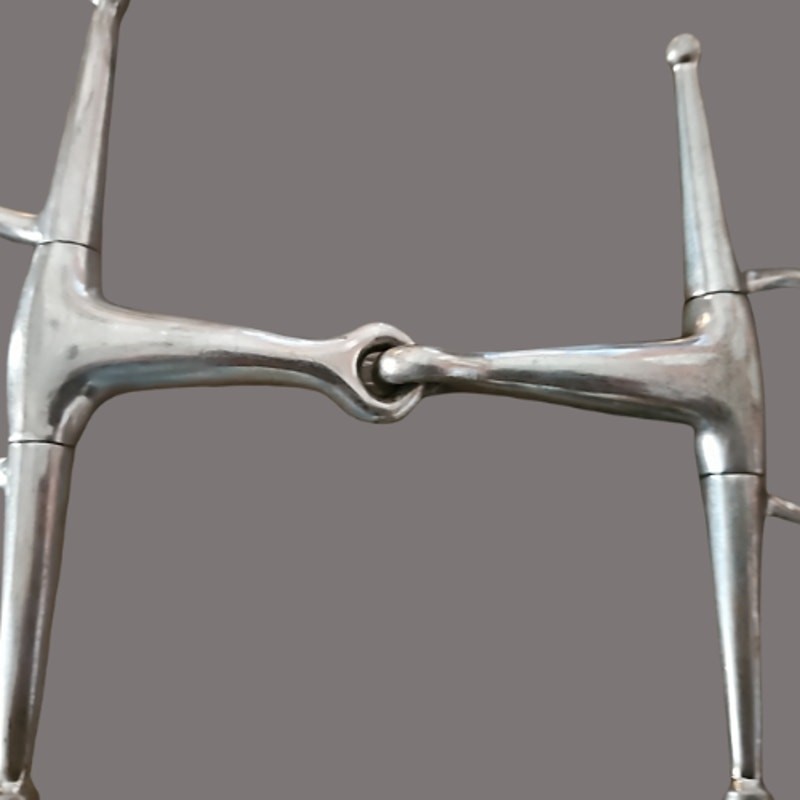 Stainless Steel Full Cheek Snaffle 4 1/2" Mouth 6 1/2" Cheek