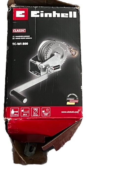 Einhell 2260170 Cable Winch Manual, Red, Black