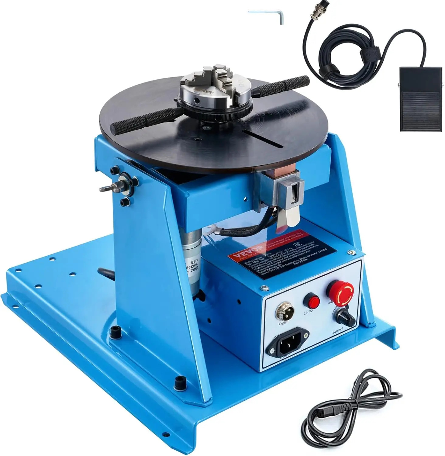Rotary Welding Positioner 10 Kg, 0-90° Welding Positioning Turntable Workbench
