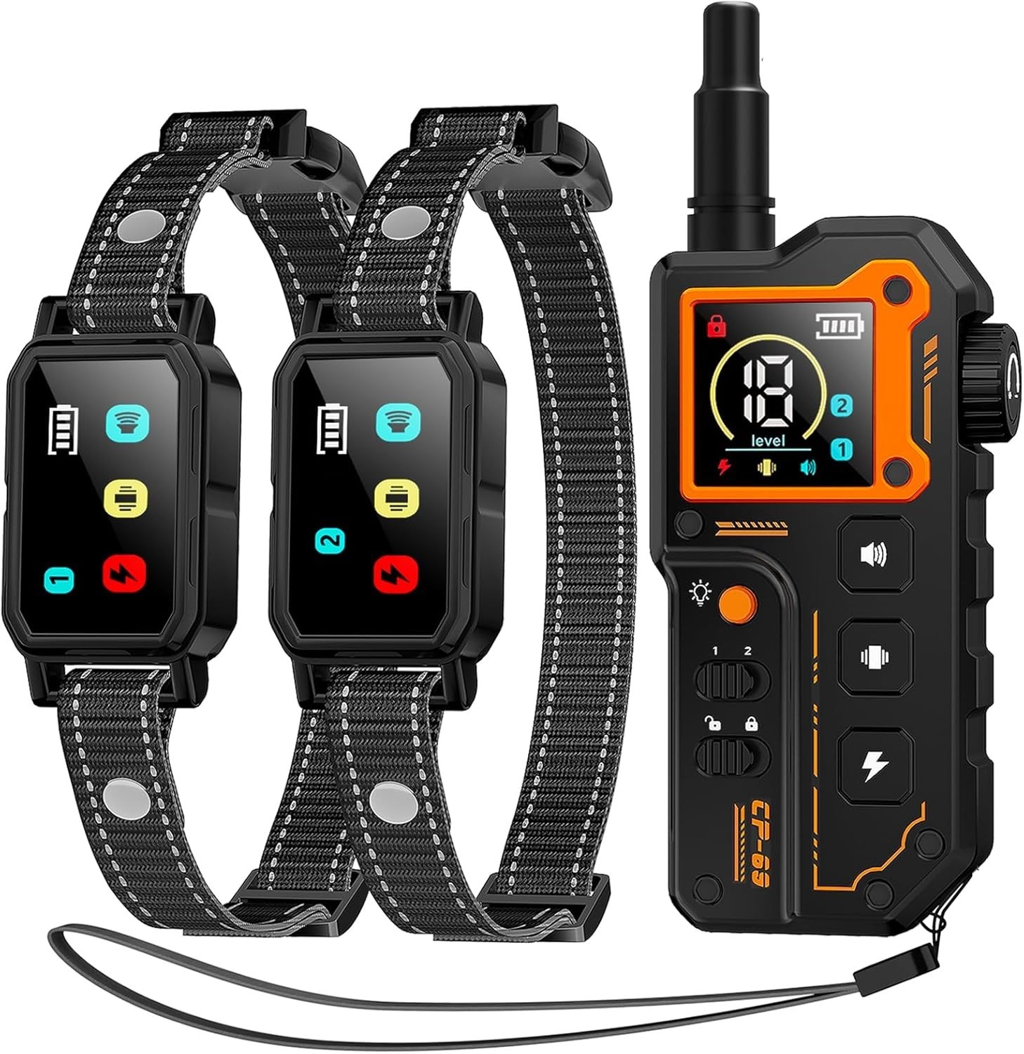Collar De Adiestramiento Electrico Para Perros Impermeable Control De Ladridos..