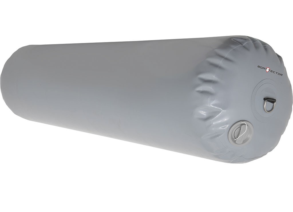 Extreme Max 3006.8595 HD Inflatable Rafting Fender with D-Rings - 48" x 12" Gray