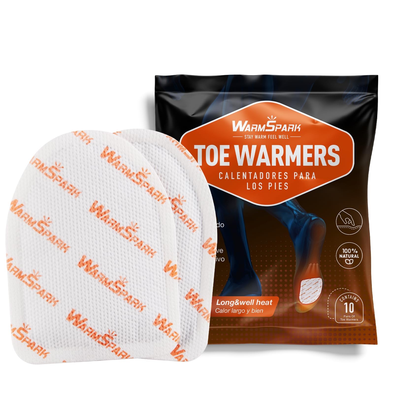Toes Warmer - 80 Count - up to 10 Hours of Heat Foot, Air Activated, Feet Warmer