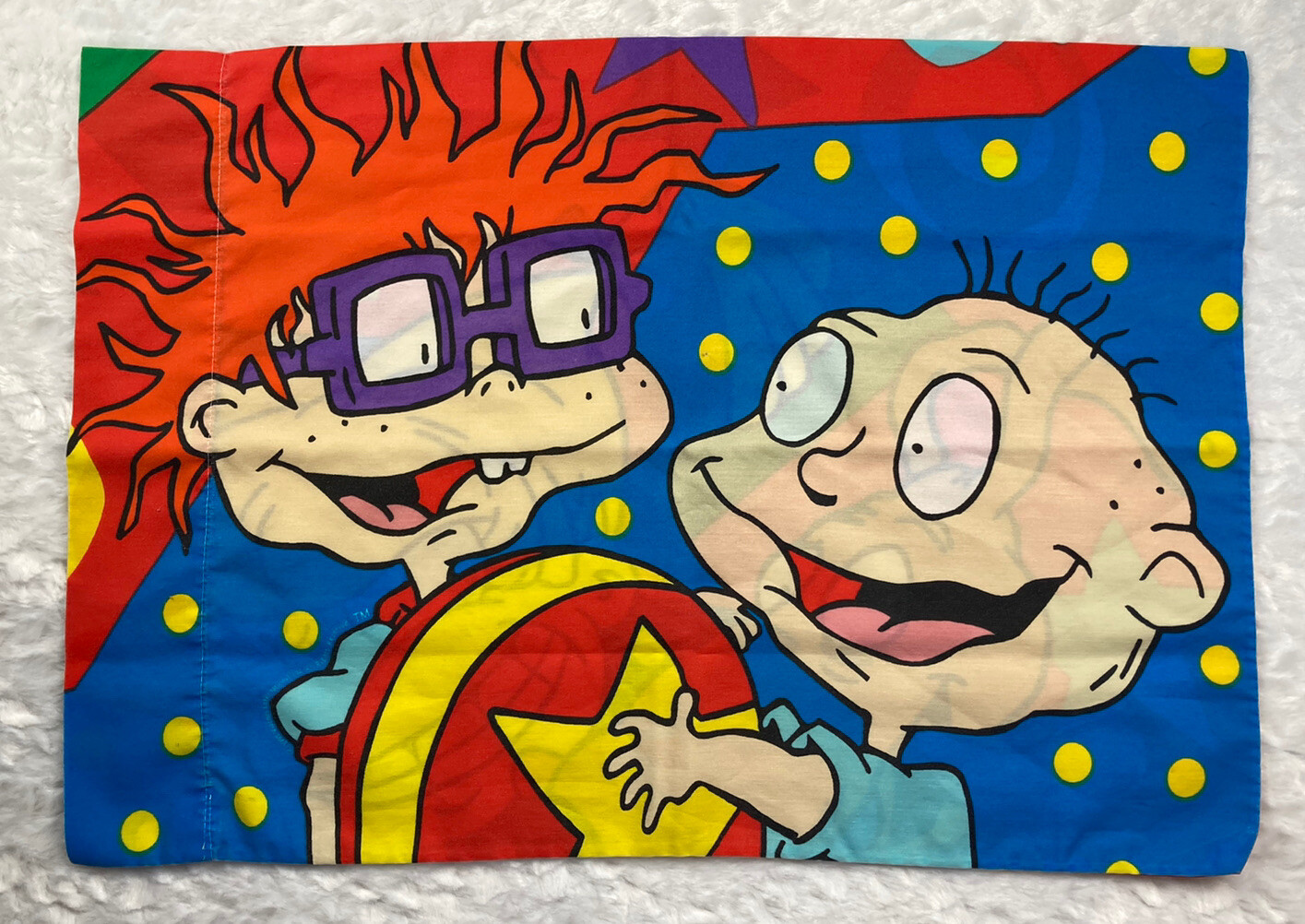 Vintage 1997 Spring RUGRAT, Tommy, Angelica, Chuckie, Spike PILLOWCASE