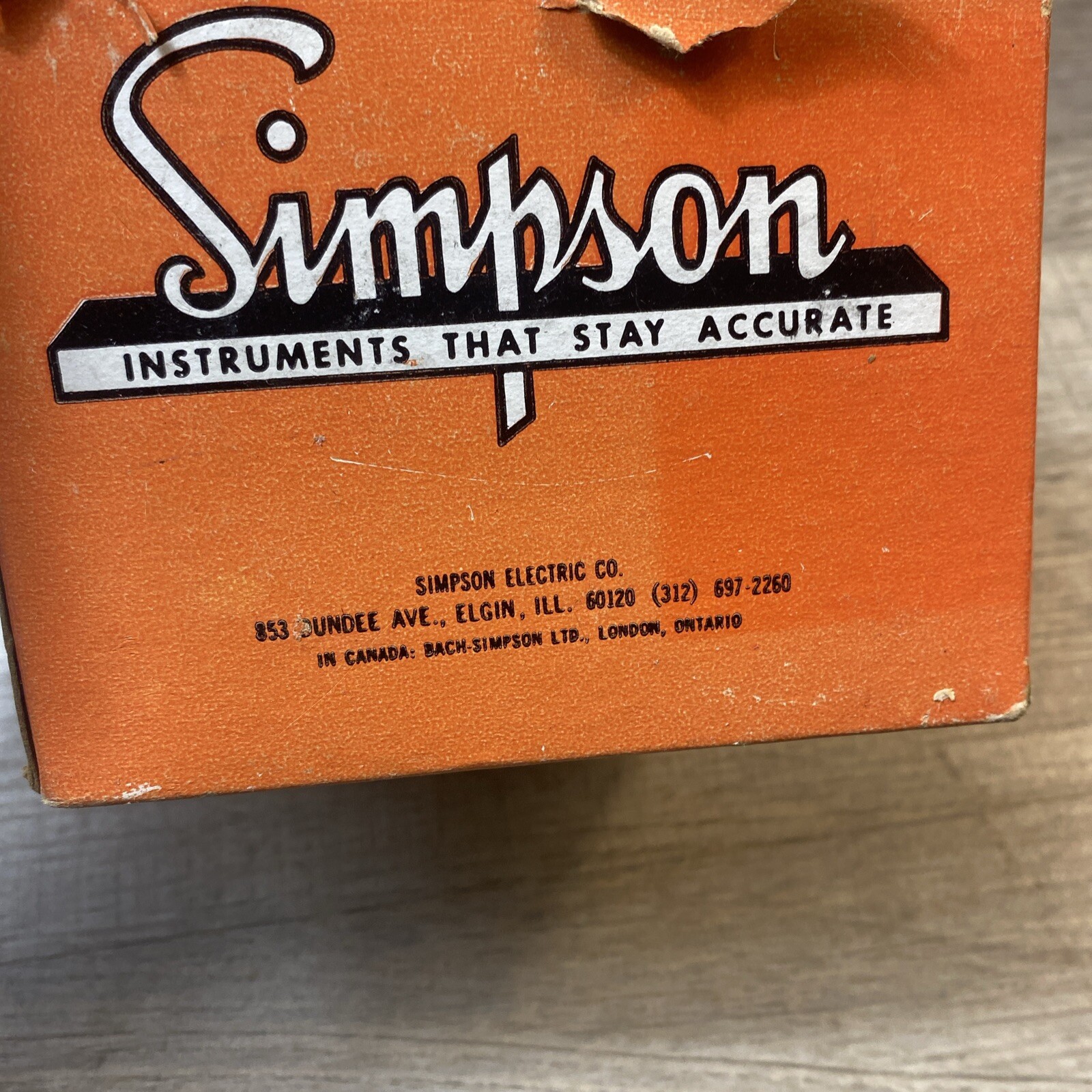 1329 Simpson Panel Meter 0-2 DC Amps (NOS)