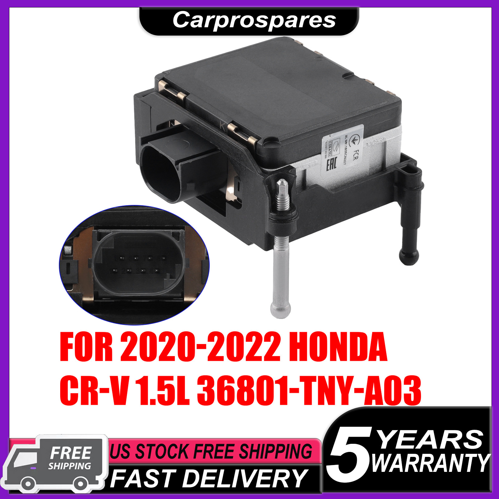 1Pcs Cruise Control Distance Radar Sensor For 2020-2022 Honda CR-V 36801-TNY-A03