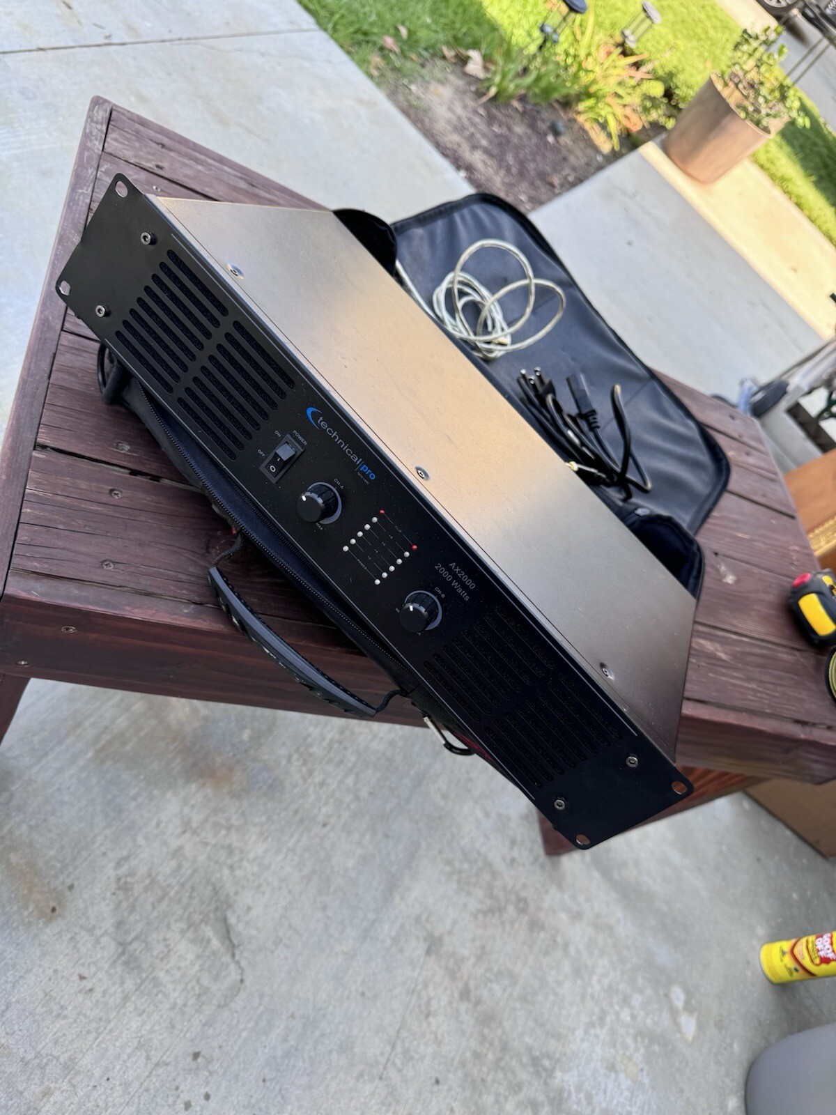 Technical Pro 2000W Dual 2U Professional 2CH Power Amplifier w Cooling Speed Fan
