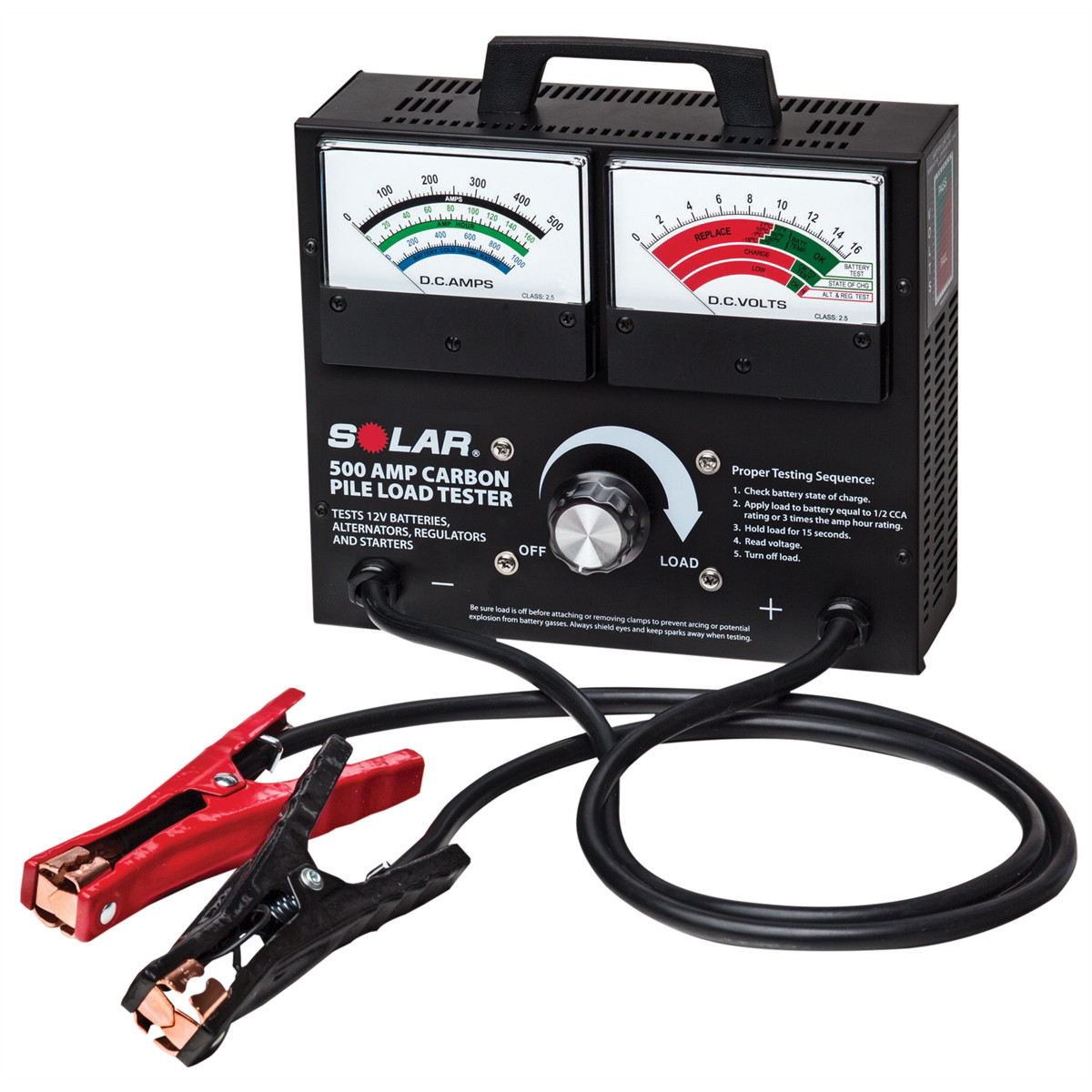 Clore Automotive 1874 500A Variable Load Battery Tester For 12V 1000 CCA Systems