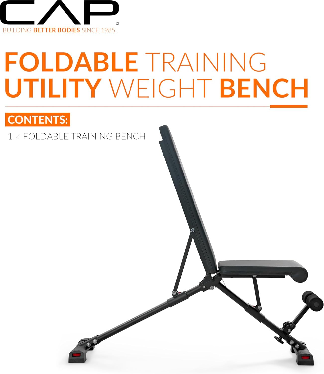CAP Barbell Multi-Purpose Adjustable Utility Strength Training Weight Bench | Mu