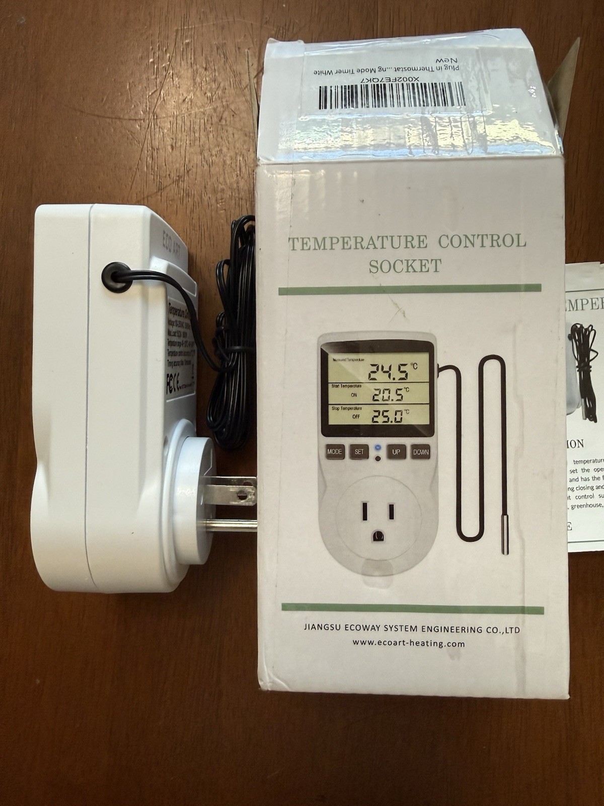 Plug in Thermostat Temperature Controller Outlet Socket