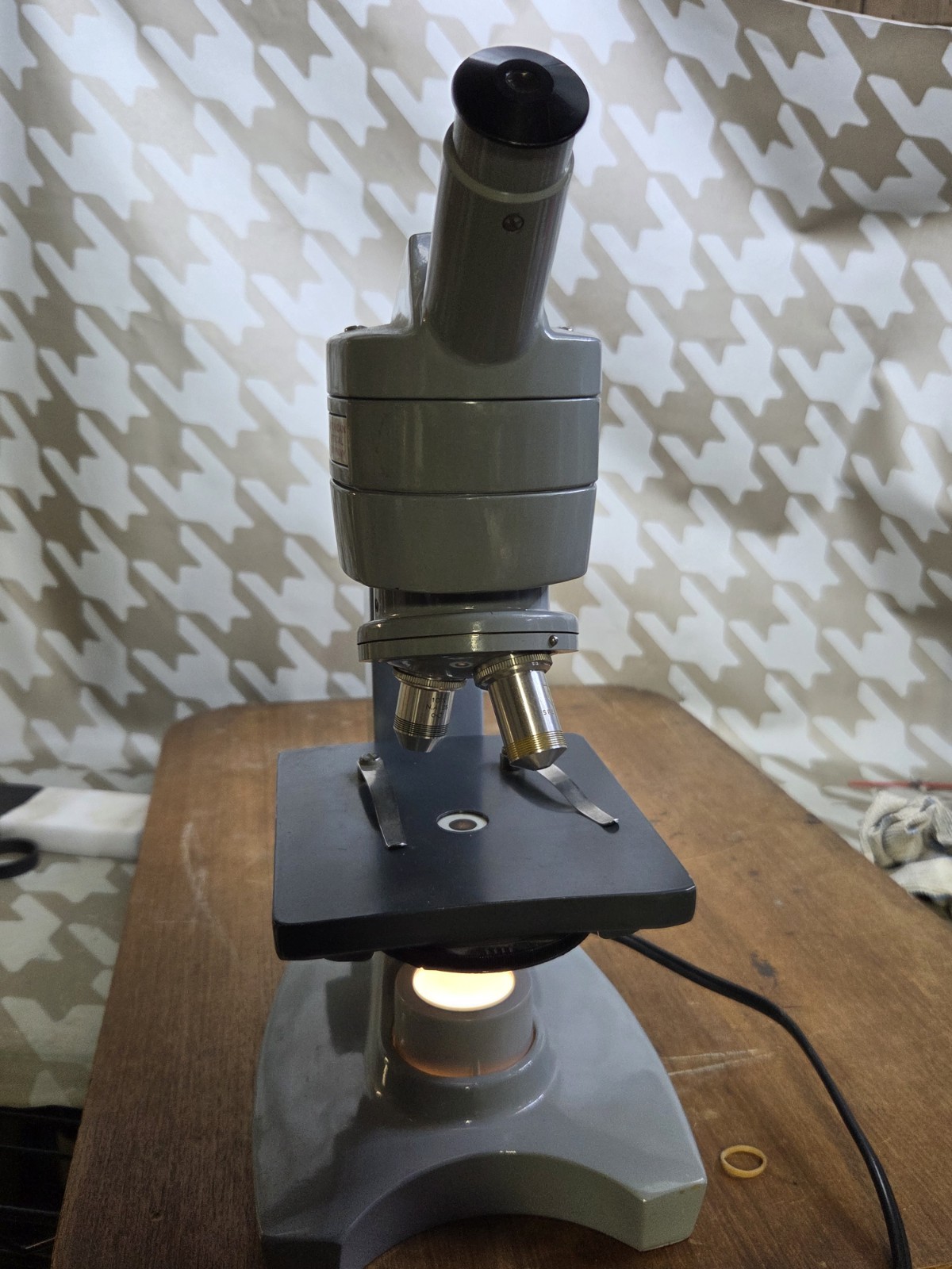 Vintage Microscope ▪︎ American Optical Sixty Monocular with 10x, 43x