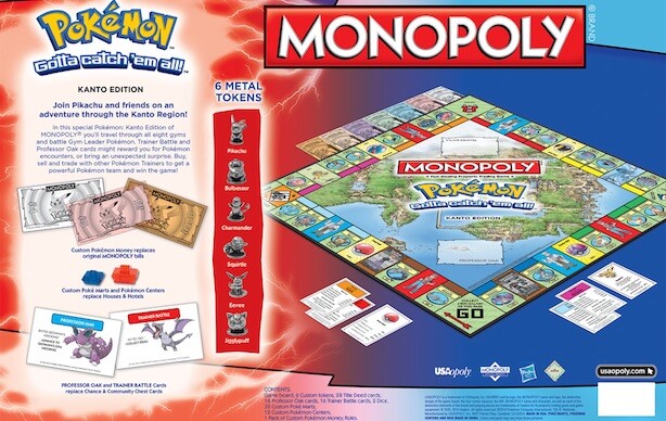 Pokémon Monopoly Kanto Edition Board Game. Brand New Factory Sealed
