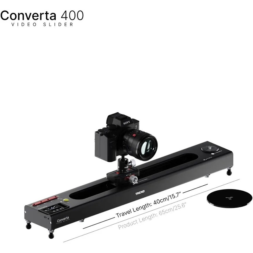 Trexo Converta 400 Motorized Video Camera Slider With Turntable