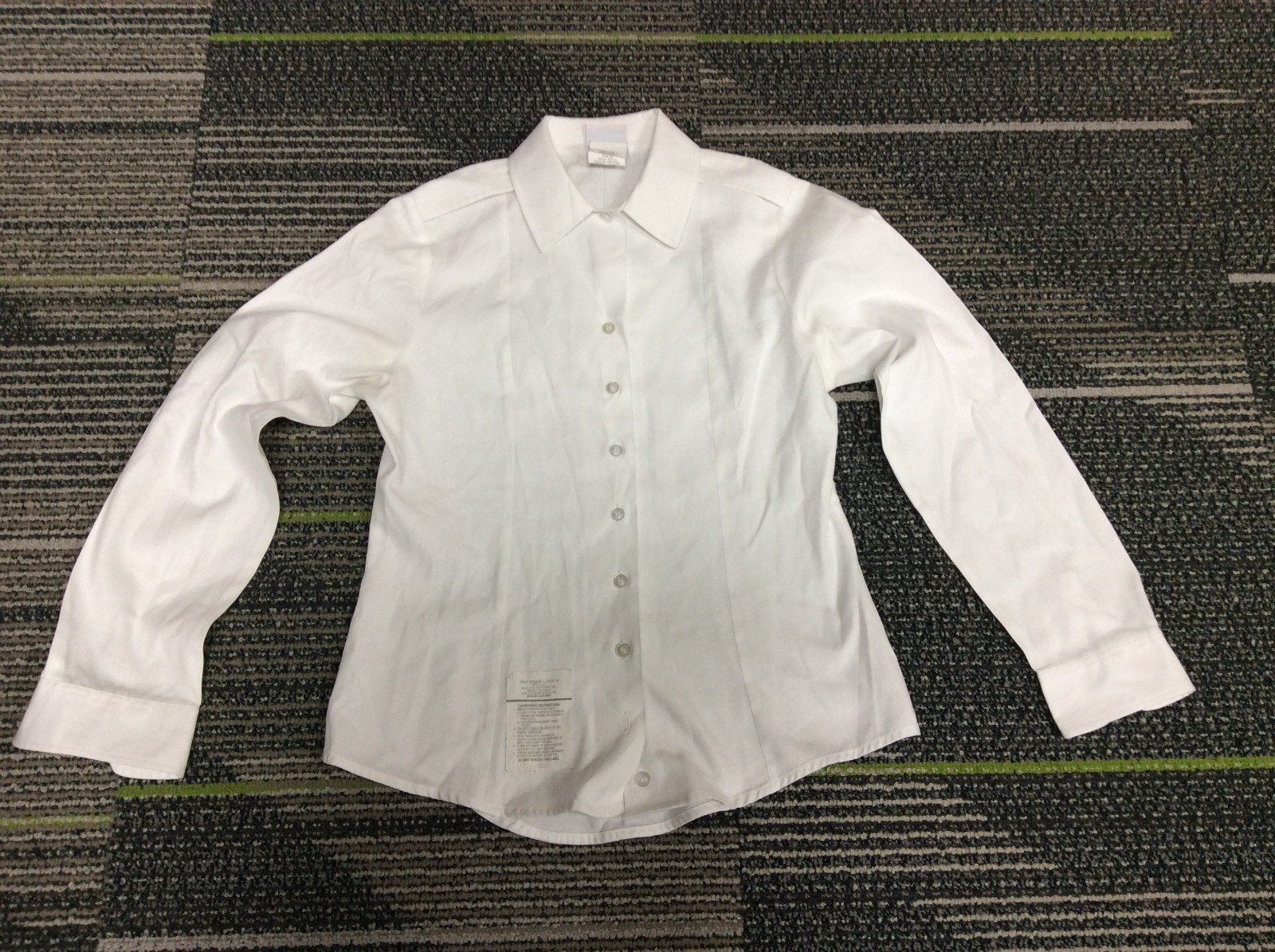 DSCP Military Shirt White Women's Tuck In 10L  Bust 36