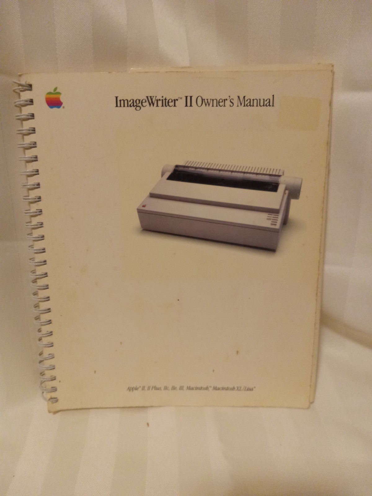 1985 Apple ImageWriter II Owner’s Manual 1985 Spiral Bound Vintage Apple Printer