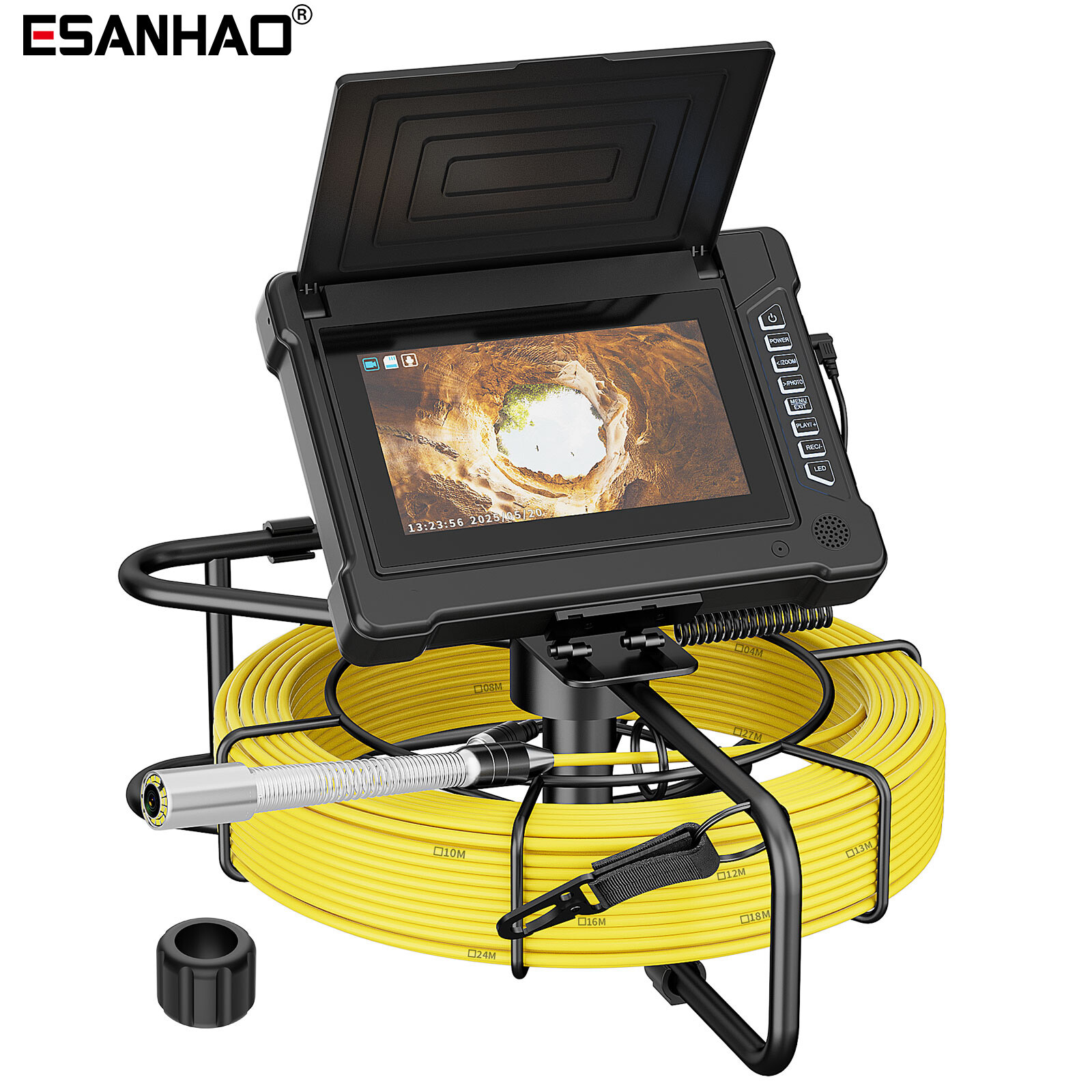 20m Sewer Camera Pipe Inspection Camera Drain Industrial Endoscope 7" Monitor