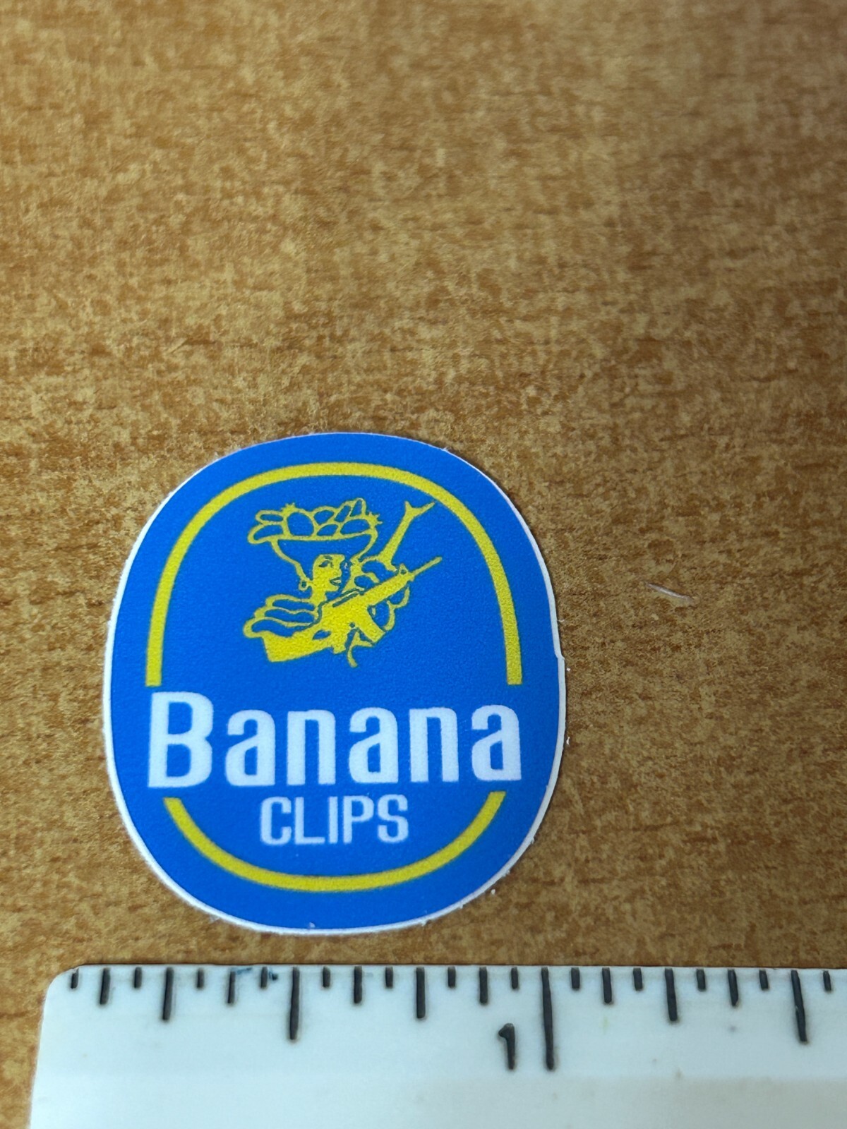 Small Banana Clips Sticker Decal Magazine AR 15 rifle pistol  vinyl PMAG