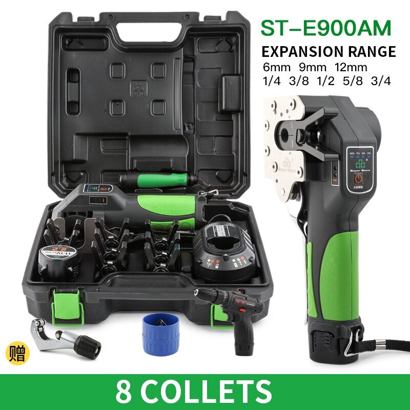 Electric Copper Flare Tool ST-E900A Manual/Automatic Li-tion Battery Expander