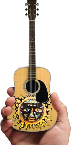 Axe Heaven Sublime Large Sun Logo Natural Finish Mini Acoutstic Guitar Replica C
