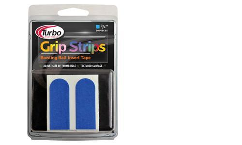 3 PACK (90 Pieces)- Turbo Grip Strips 3/4" BLUE Textured Bowling Tape Pack
