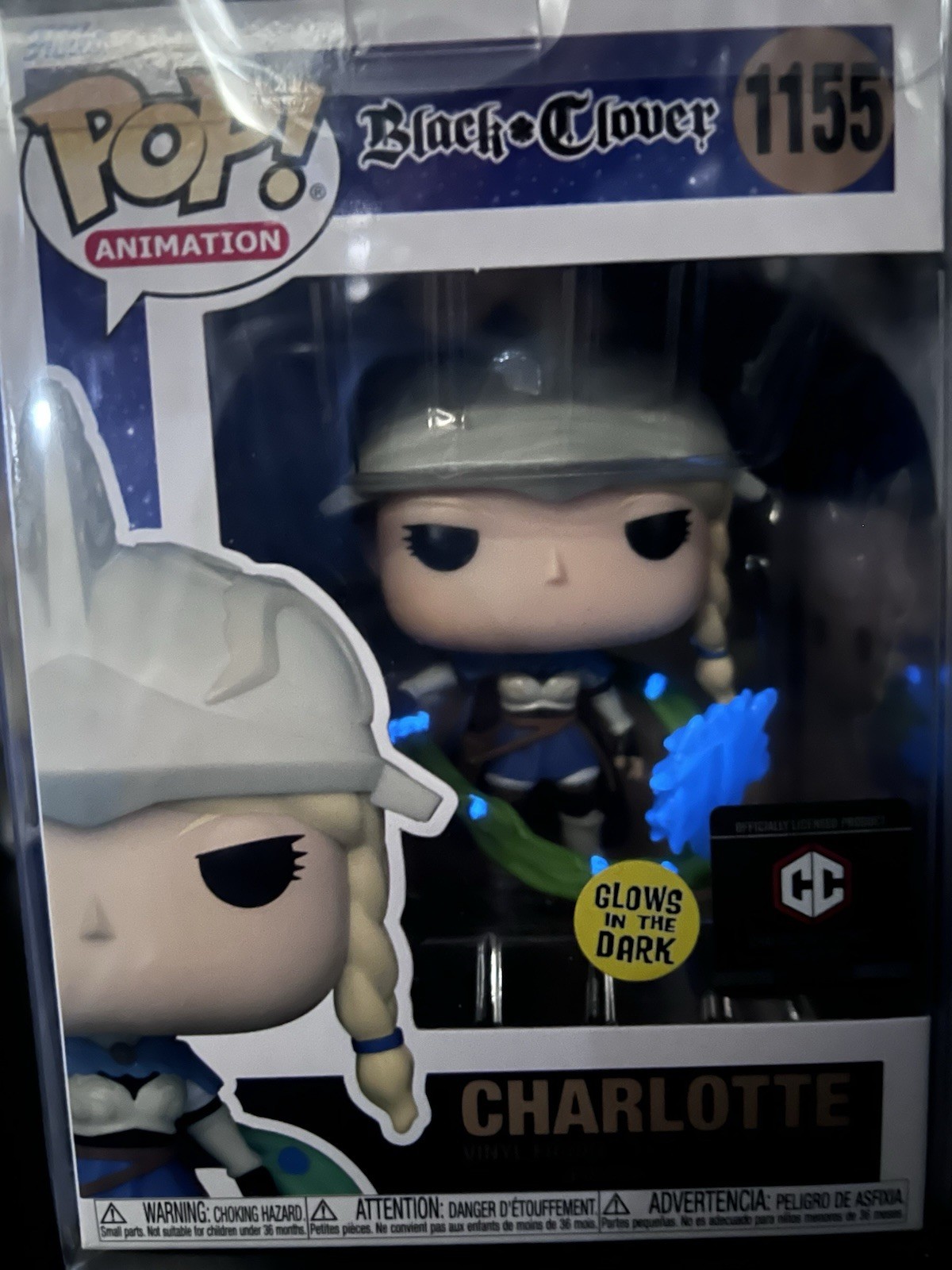 Funko Pop! Animation Black Clover GITD 7pc yami,yuno,Julius all in protectors