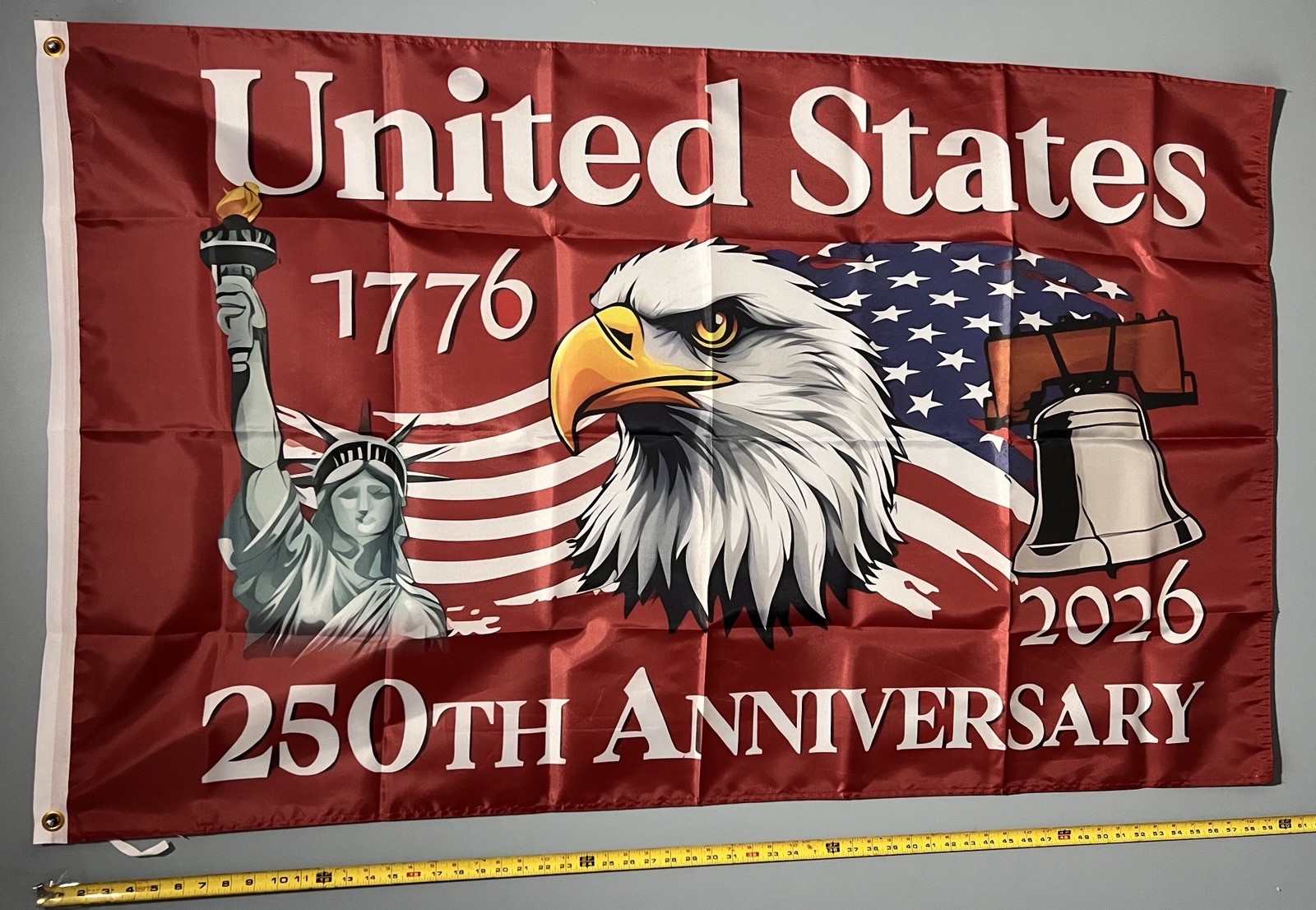 United States 250 Year Anniversary 1776-2026 Flag FREE USA SHIP Freedom Sign 3x5