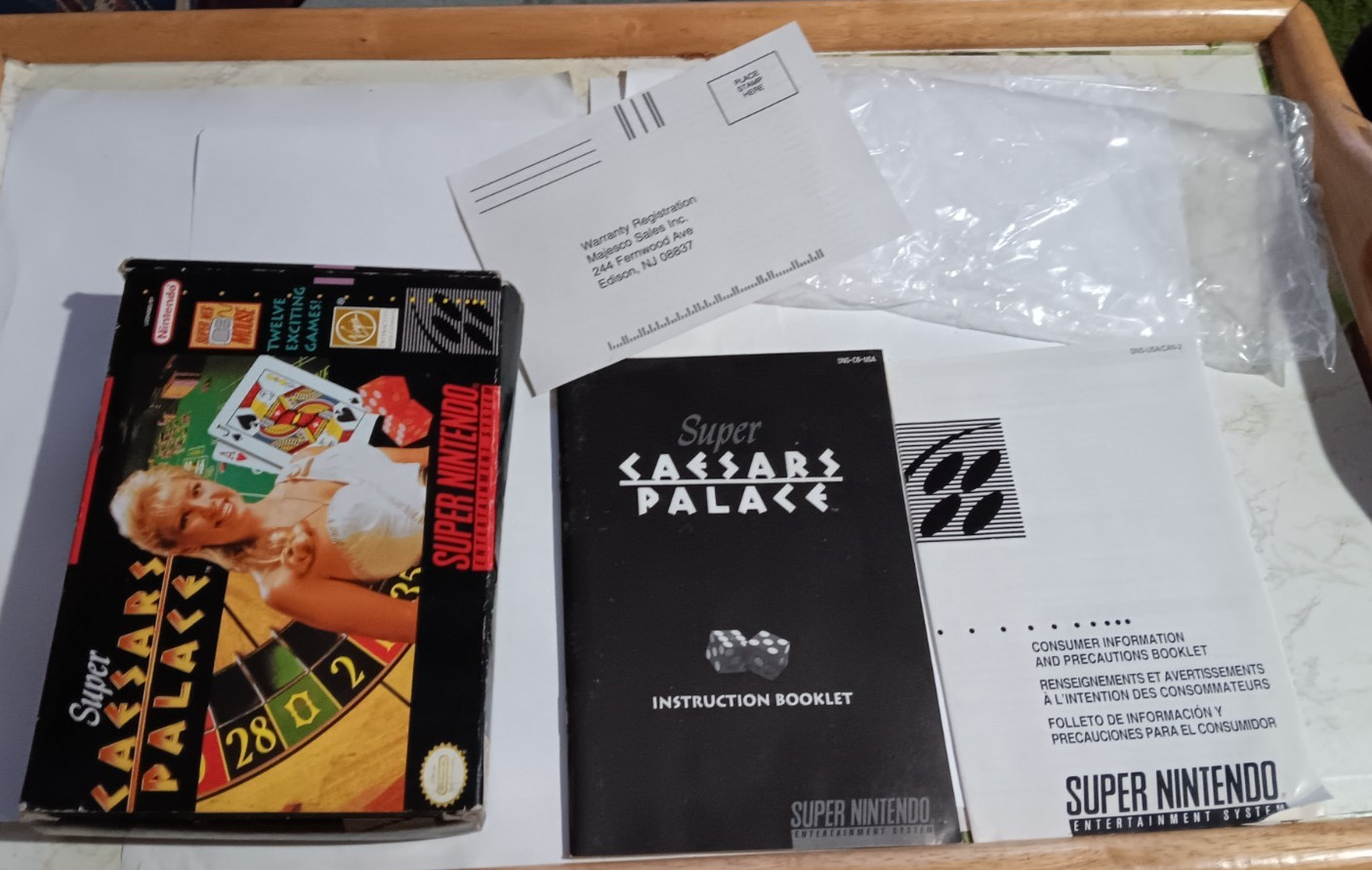 BOX ONLY + MANUAL SNES Wheel of Fortune Super Nintendo Case NO GAME