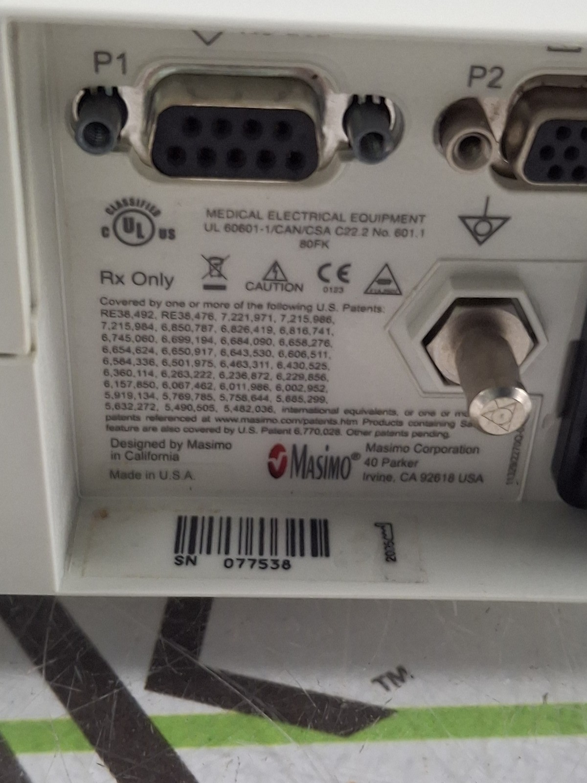 Masimo RDS 1 Pulse Oximeter Base