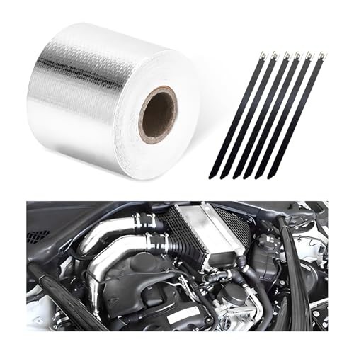 Heat Shield Reflective Tape, 2"×32.8 FT Adhesive Backed Heat Silver, 32.8Ft