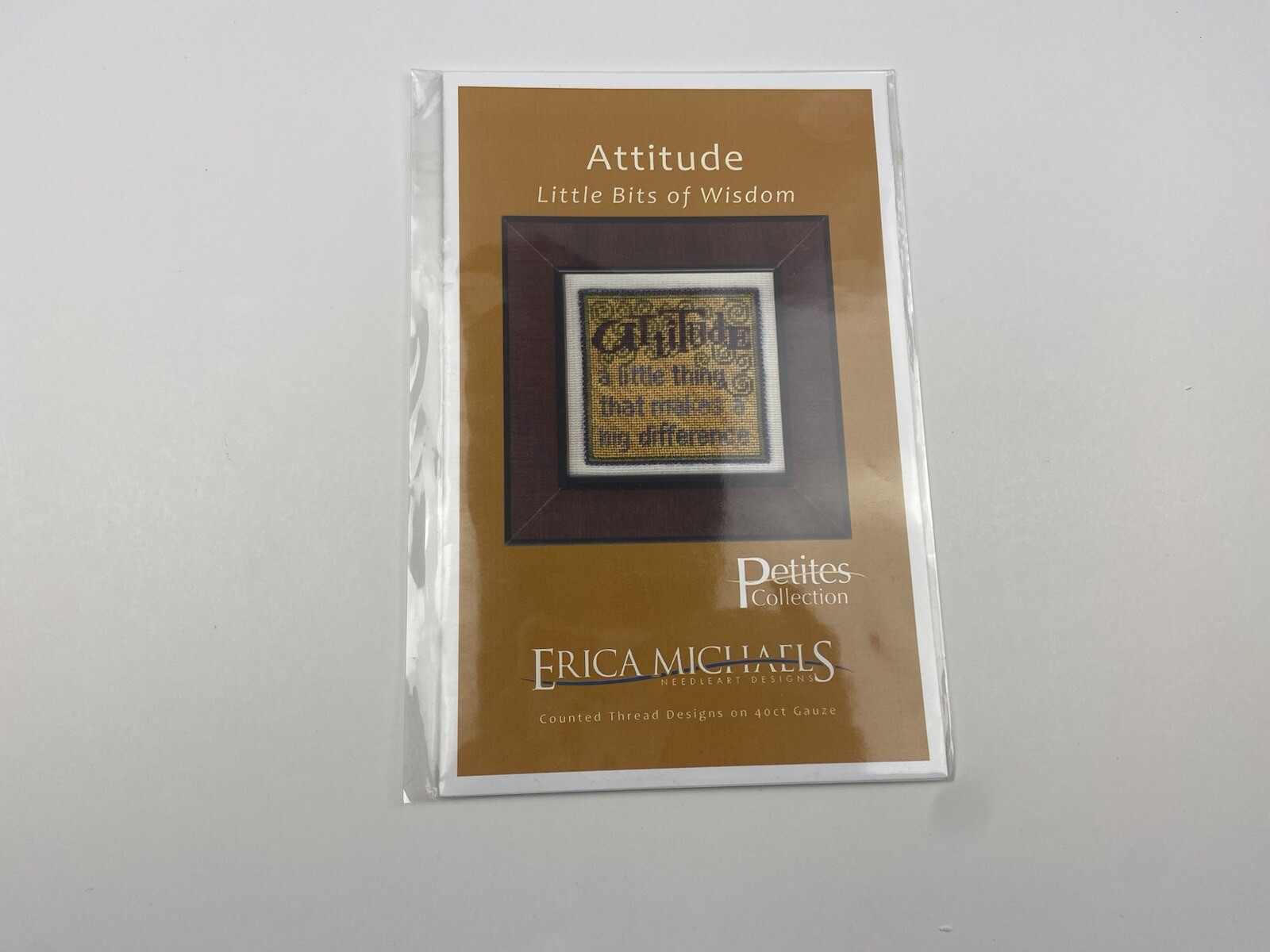 Erica Michaels Attitude Needlepoint Pattern Stitched On Silk Gauze Bits O Wisdom
