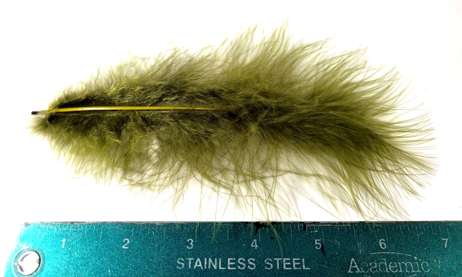 MARABOU PLUMES - SELECT - Fly Tying Feathers - OLIVE - Woolly Bugger - 12 pc.