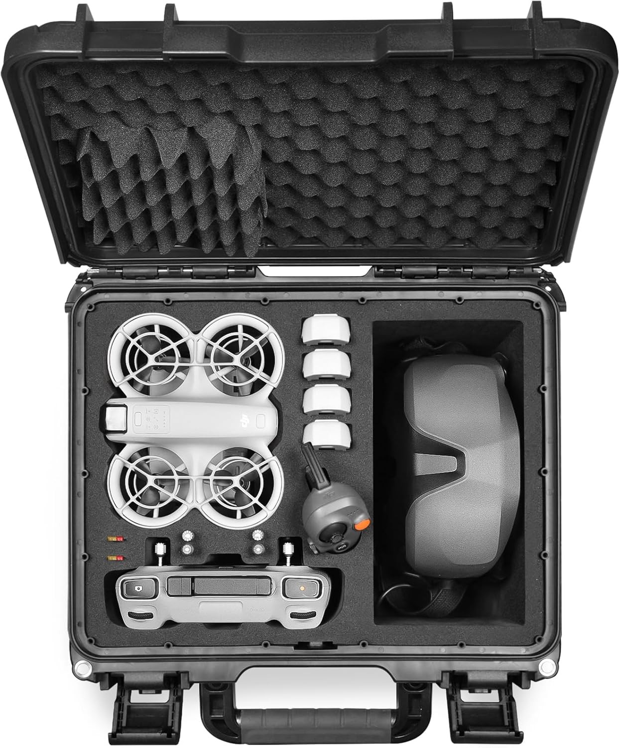 Lekufee Waterproof Hard Carrying Case for DJI Neo Drone, Motion Fly More...