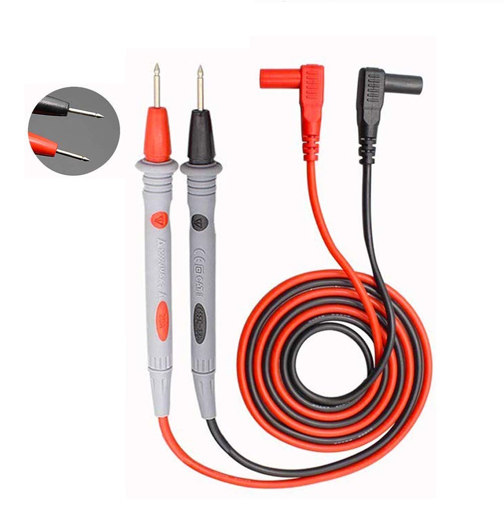 Versatile Digital Multimeter Probes with Ultra-Sharp Tips and Dual Insulation