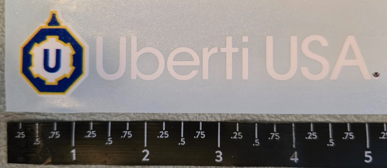 5" - Uberti USA Vinyl Peel N' Stick Sticker Decal Shotgun Shot Show OEM Original