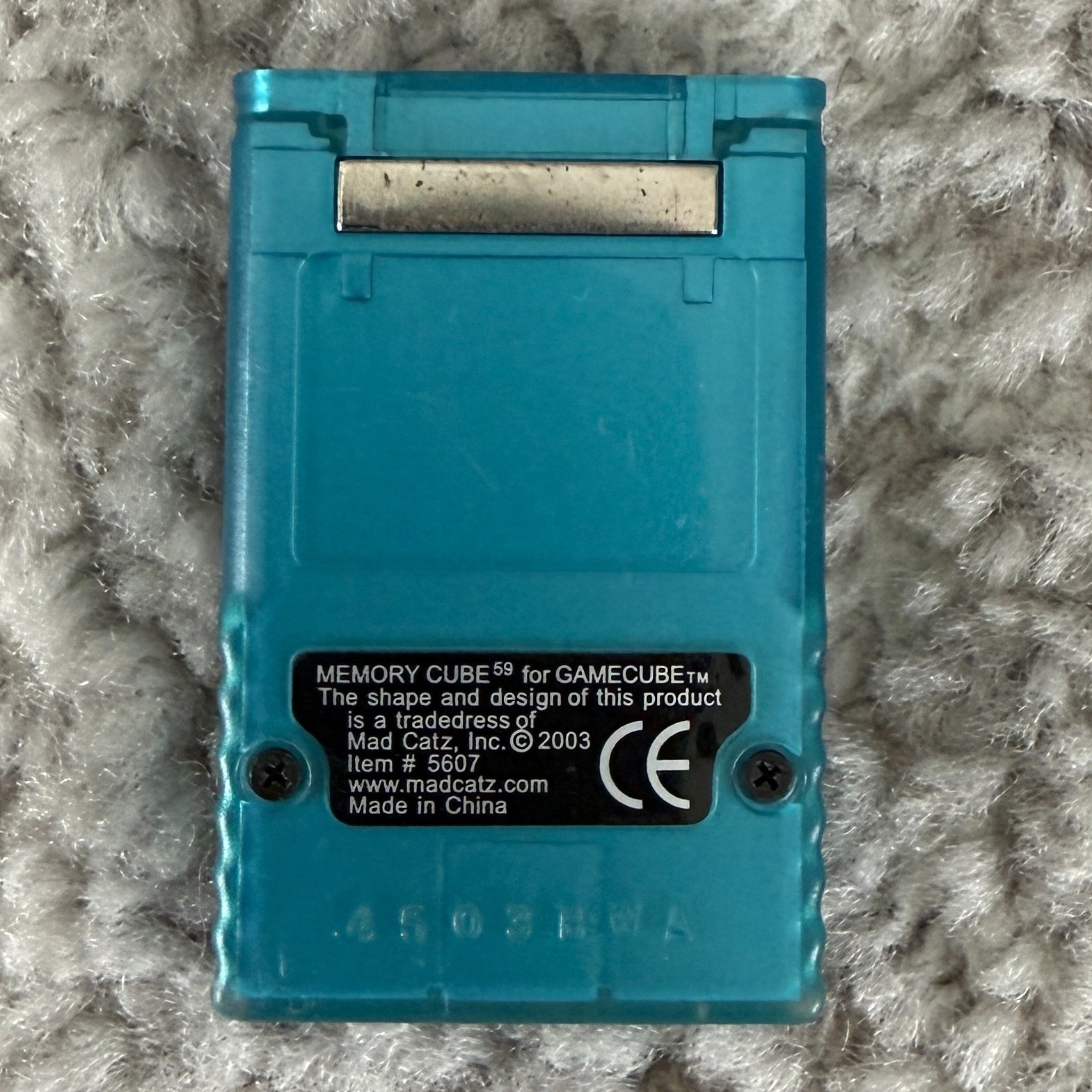 Nintendo GameCube Wii Mad Catz Memory Card 1x Blue Tested 59 Block