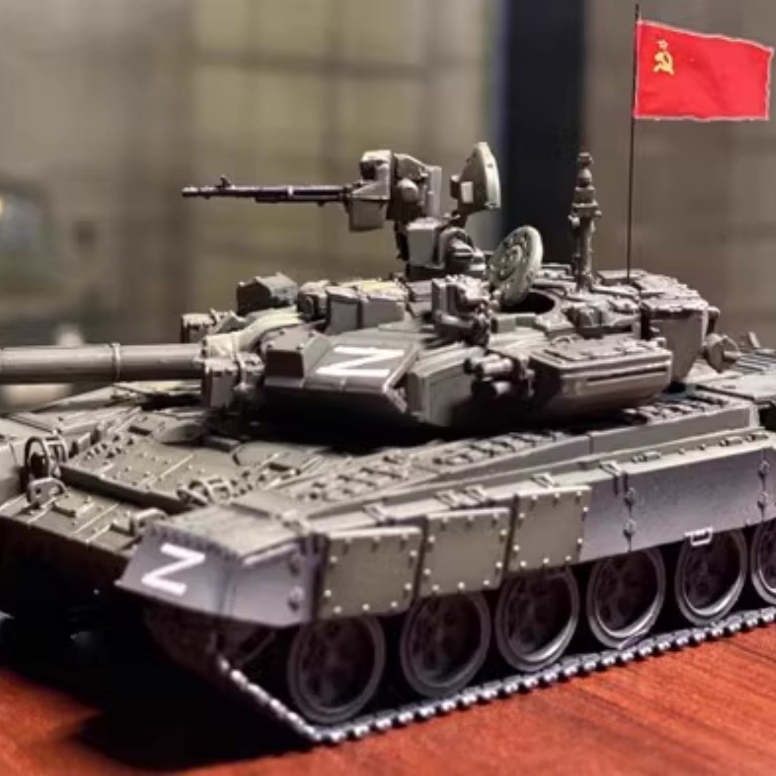 5.1in Russian Special Military Operations T-90A Main Battle Tank Model Assembly