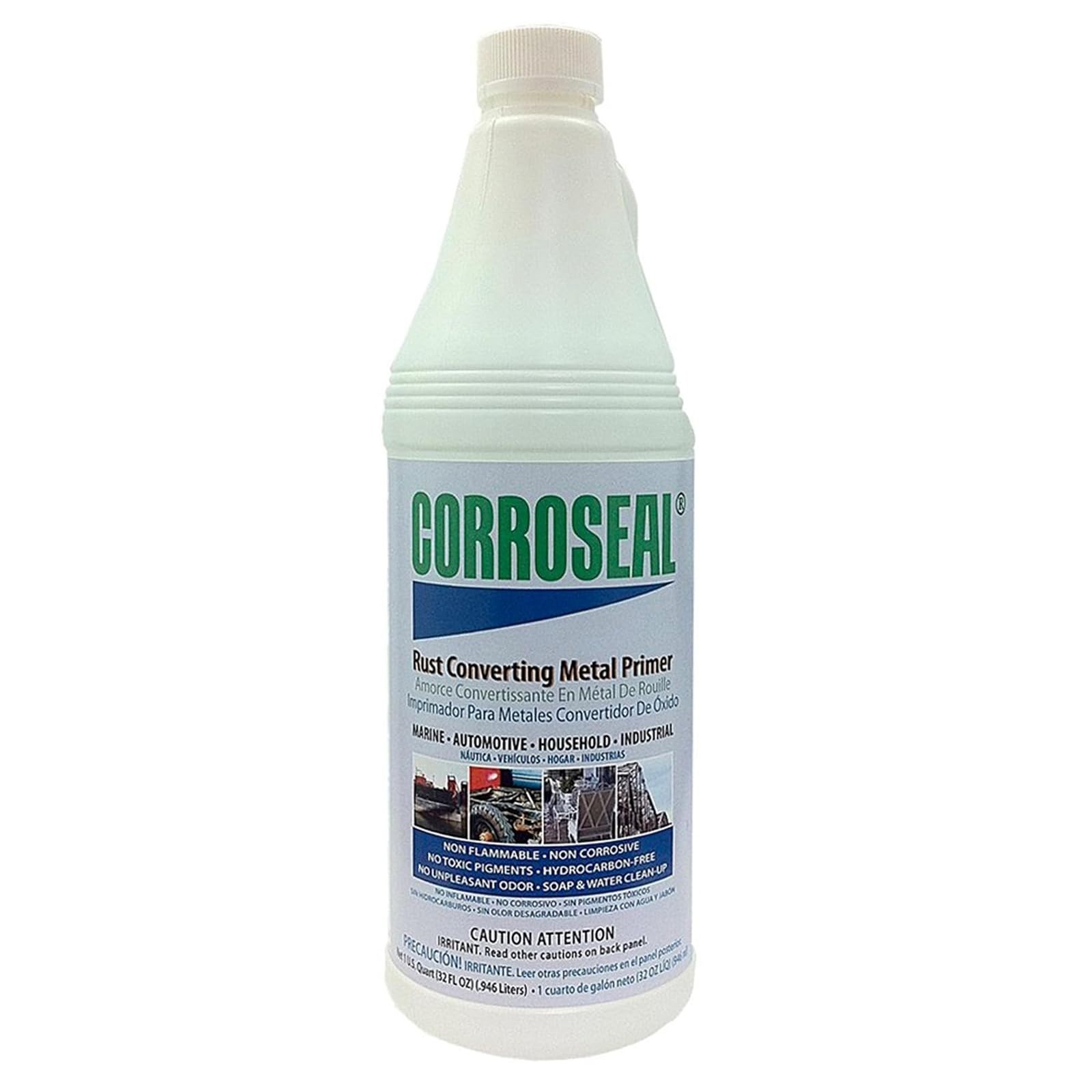 Corroseal Water-Based Rust Converter & Metal Primer 2-Pack 1 Quart