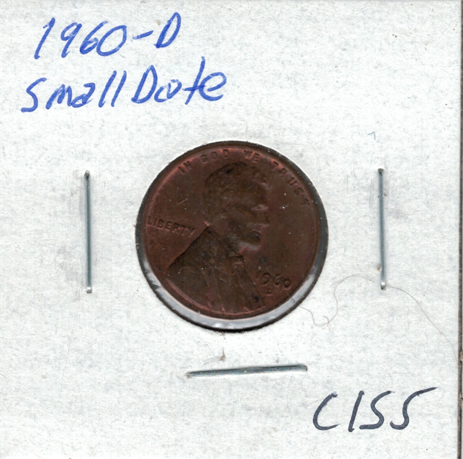 1960 D Lincoln Memorial Small Date Penny C155 !!!Free Shipping!!!