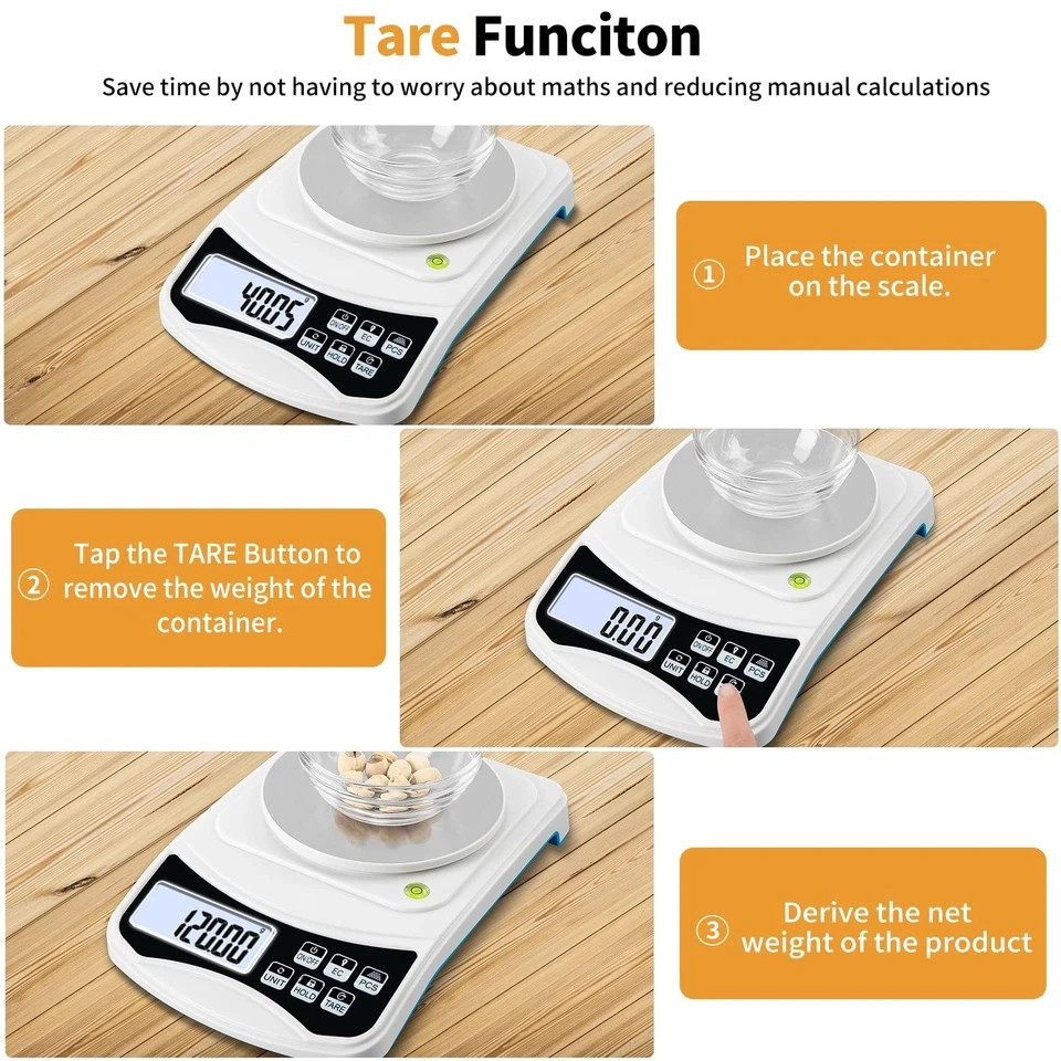 Digital Lab Scale, MEIYA Gram Scale 600g by 0.01g Accuracy, Multi-Function