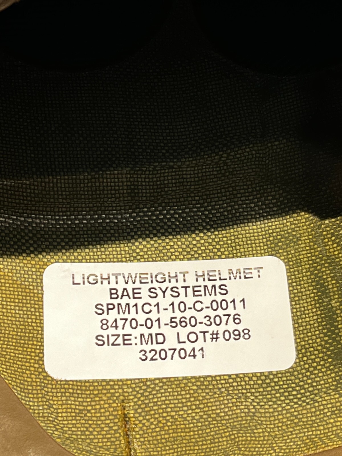 Medium USMC LWH Lightweight Helmet Norotos Mount Streamlight Light USGI Marines