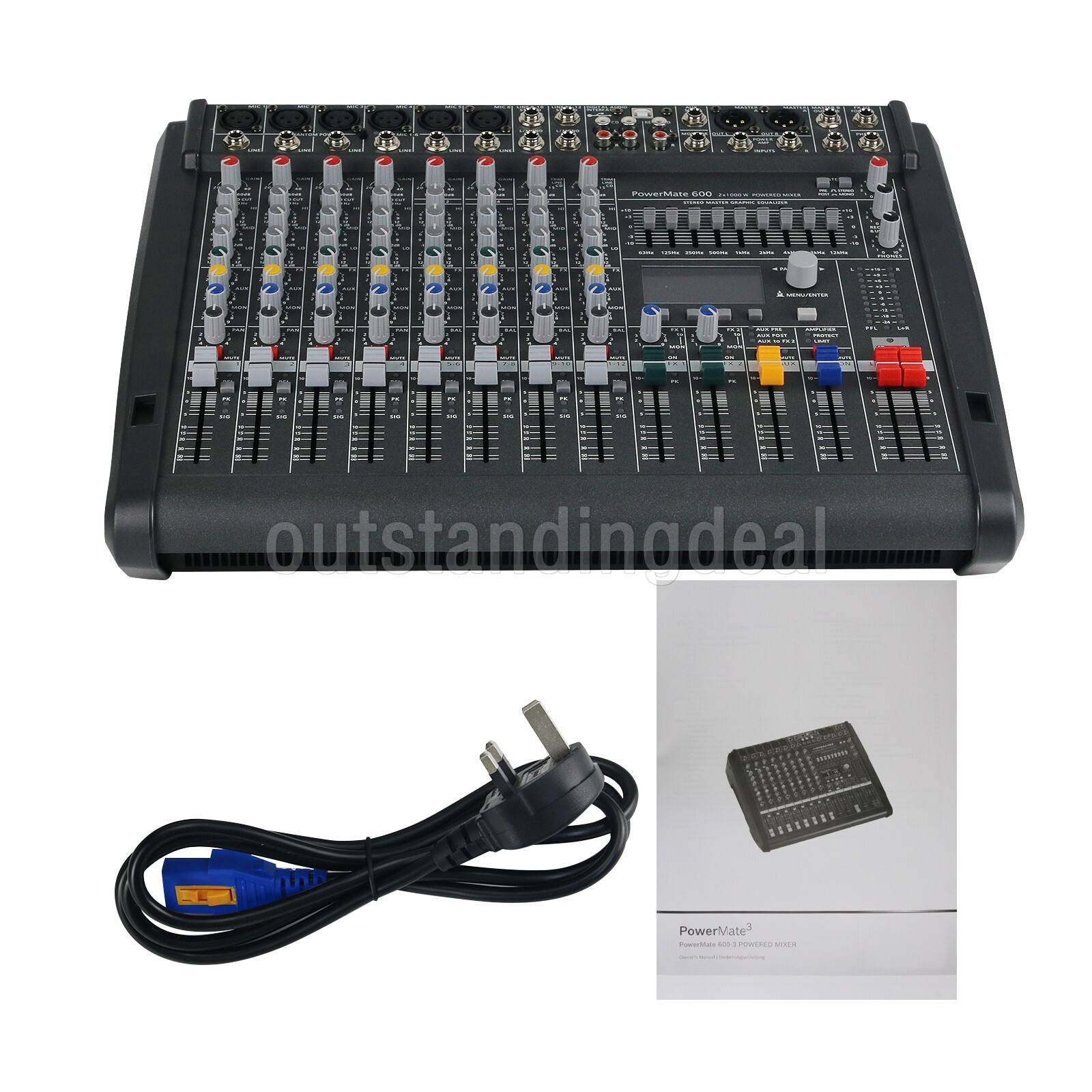 PM600-3 Audio Power Mixer Mixing Console for Dynacord DJ Professional Stage ot25